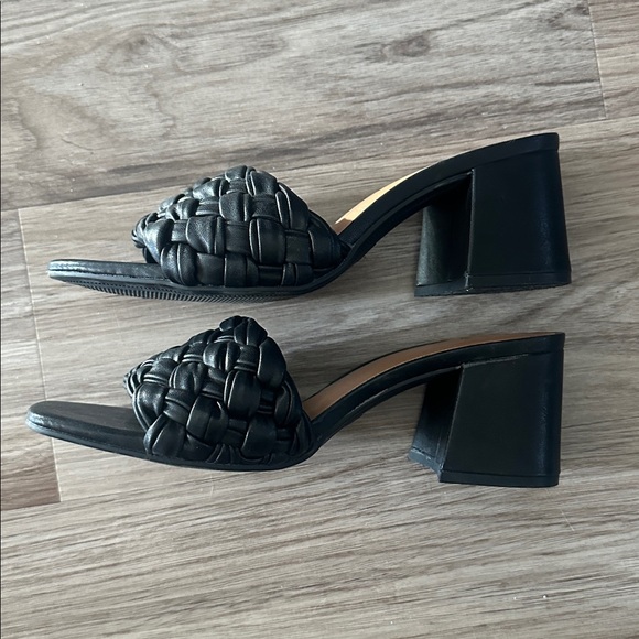 A New Day Black Woven Heeled Sandals - Picture 4 of 5